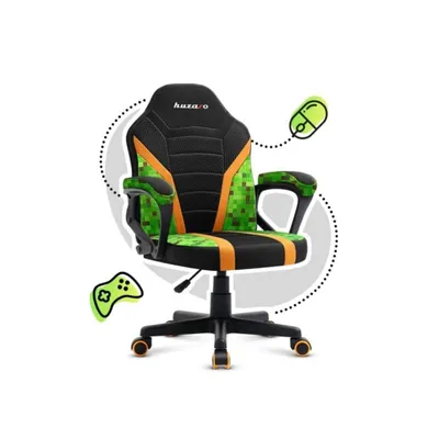 Gaming Stuhl Huzaro Ranger 1.0 Mesh Ergonomisch Schwarz Grün Gelb