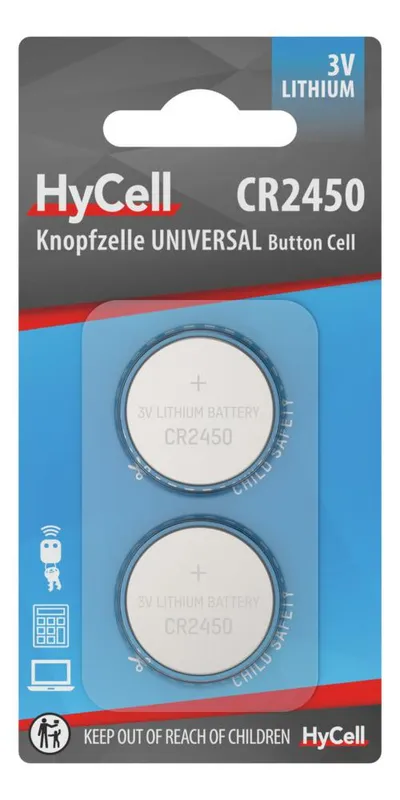 Lithium Knopfzellen CR2450
