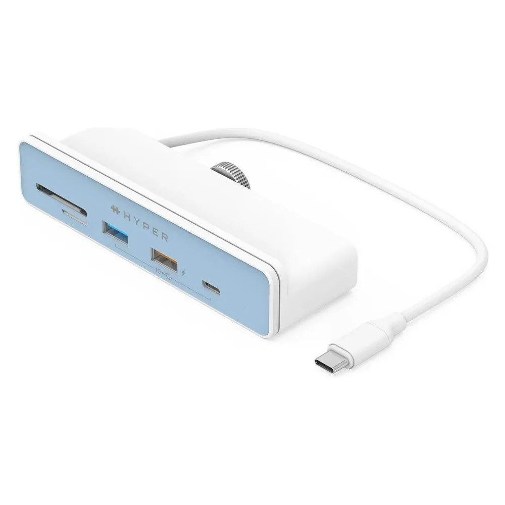 HyperDrive 6-in-1 USB-C hub für iMac weiß