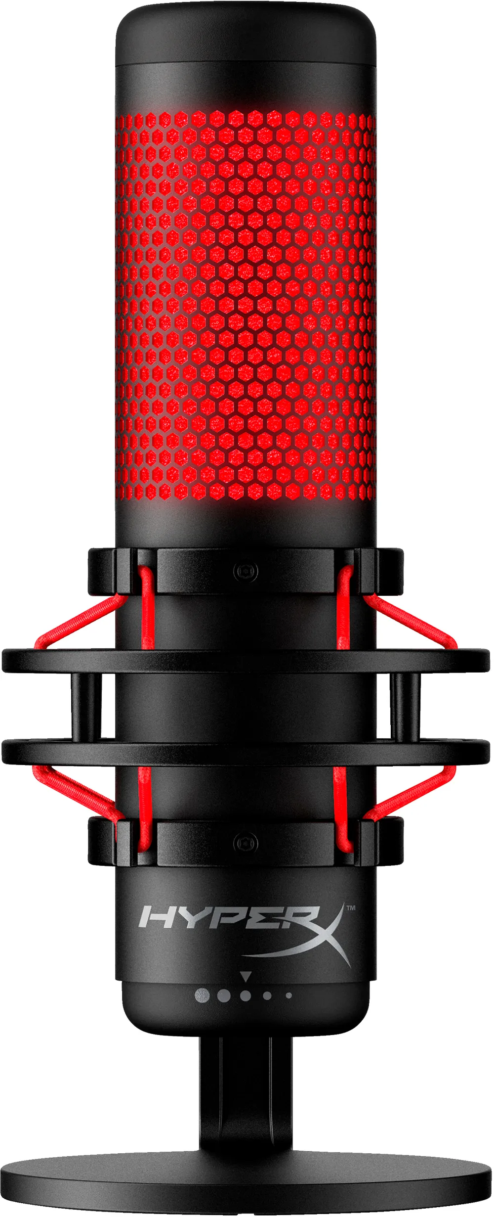 QuadCast – USB-Mikrofon – rote Beleuchtung
