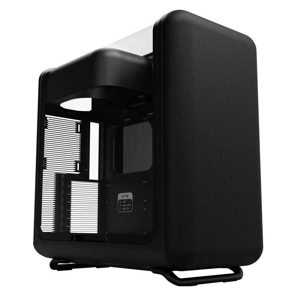 PC-Gehäuse Hyte X50 Pitch Black Mid Tower Glas Seitenteil ATX Mesh