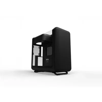 PC-Gehäuse Hyte X50 Pitch Black Mid Tower Glas Seitenteil ATX Mesh