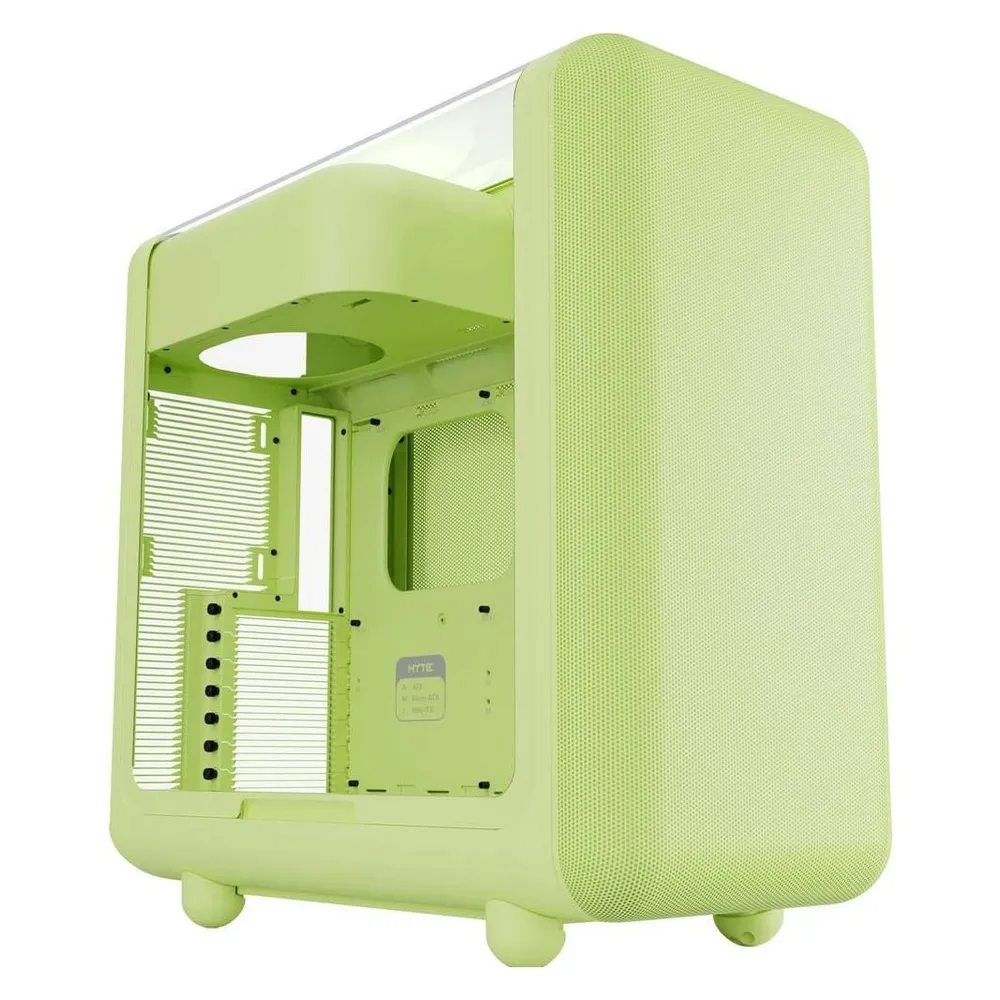 PC-Gehäuse Hyte X50 Matcha Milk ATX Mid Tower Grün Glas Seitenteil