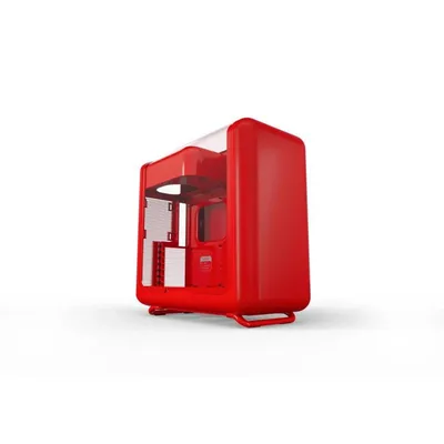 PC-Gehäuse Hyte X50 Cherry Midi Tower Glas Seitenpanel Mesh Front