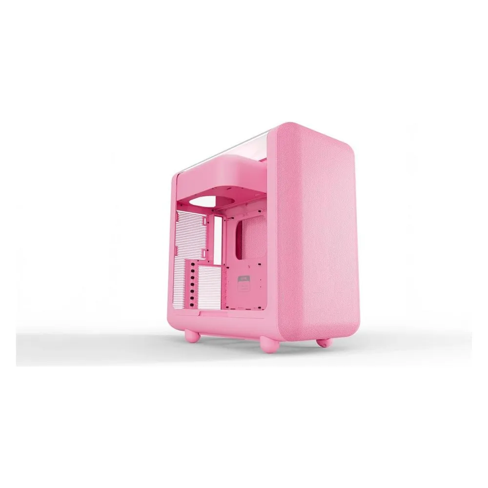 PC-Gehäuse Hyte X50 TG Strawberry Milk ATX/Mid-Tower Glas rosa Mesh