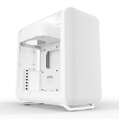 PC-Gehäuse Hyte X50 TG Weiß ATX/EPS Glas Seitenfenster Mesh Front