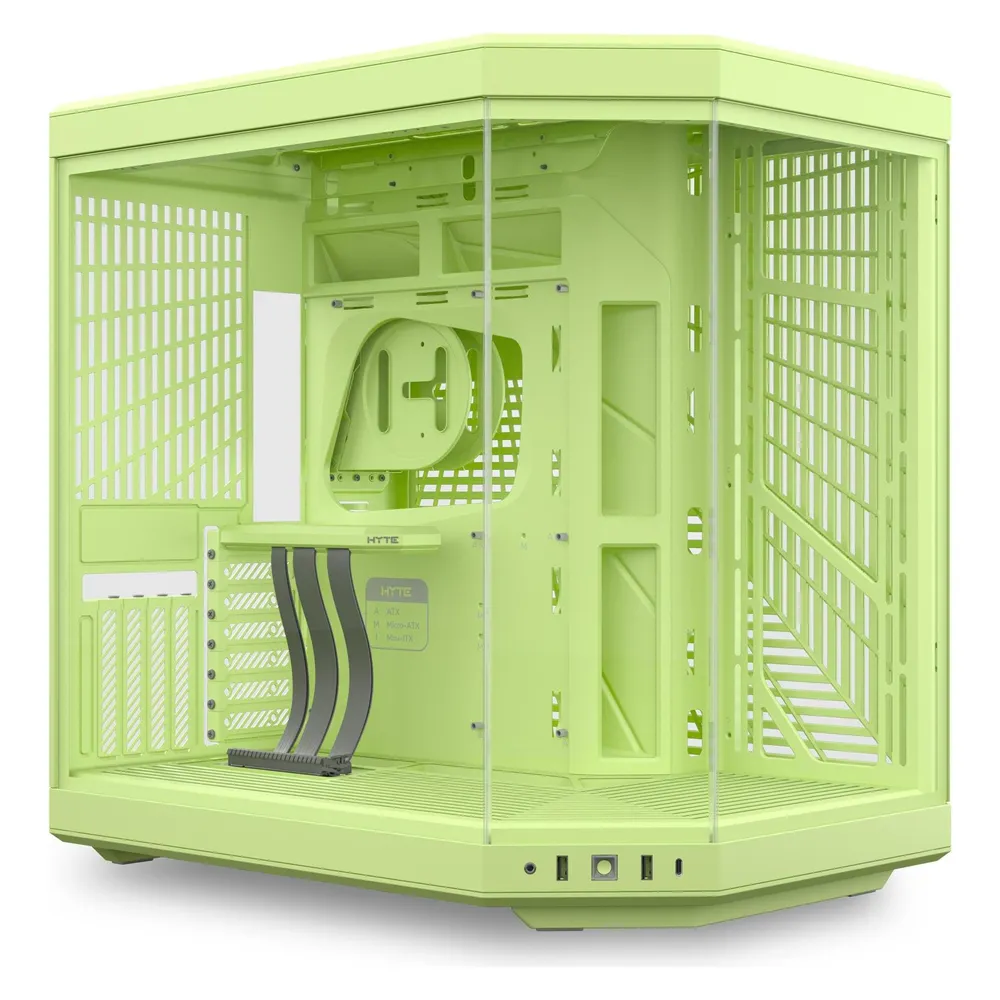 ATX Tower Hyte Y70 Matcha Milk Rosa Glas USB-C 11 Slots