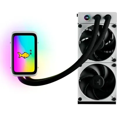 Wasserkühlung Hyte THICC Q60 240mm 1 Lüfter Doppel Pumpe Display
