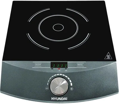 Hyundai Einzel-Induktionskochplatte IND133, 1800W, LED-Display, Ø 24cm, Thermostat, Temperatureinstellung