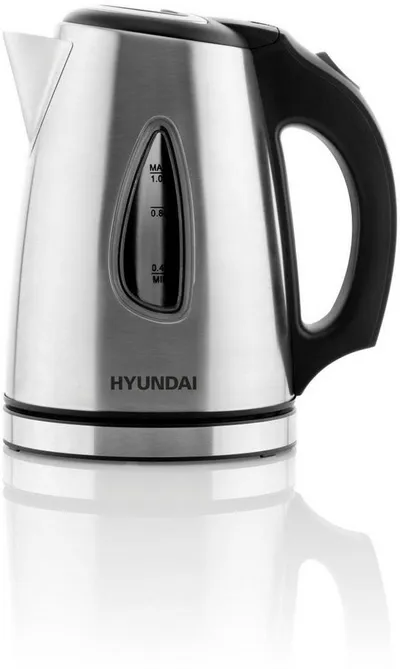 Hyundai Wasserkocher VK118, 1 l, 1630 W, Abschaltautomatik, Überhitzungsschutz, Drehbarer Sockel