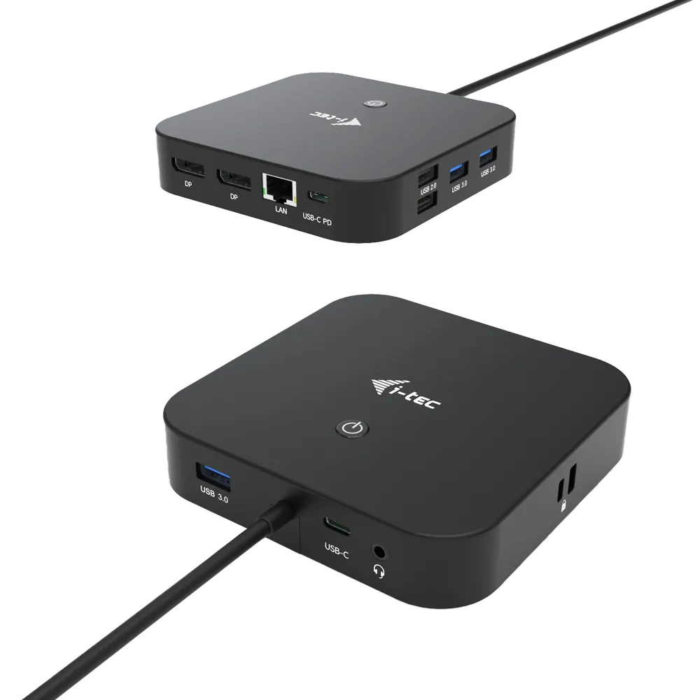 USB-C Dual Display Docking Station mit Power Delivery 100W, 6x USB, Ethernet, Schwarz USB-C Dual Display Docking Station mit Power Delivery 100W, 6x USB, Ethernet, Schwarz