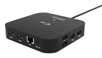 Dockingstation I-Tec USB-C Dual HDMI Power Delivery 100W Schwarz