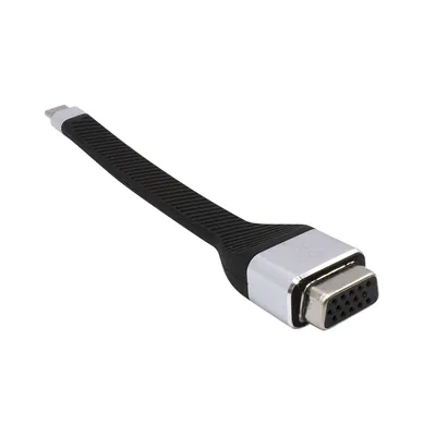 Adapterkabel USB-C nach VGA i-tec C31FLATVGA60HZ 1080p 0,11 m schwarz