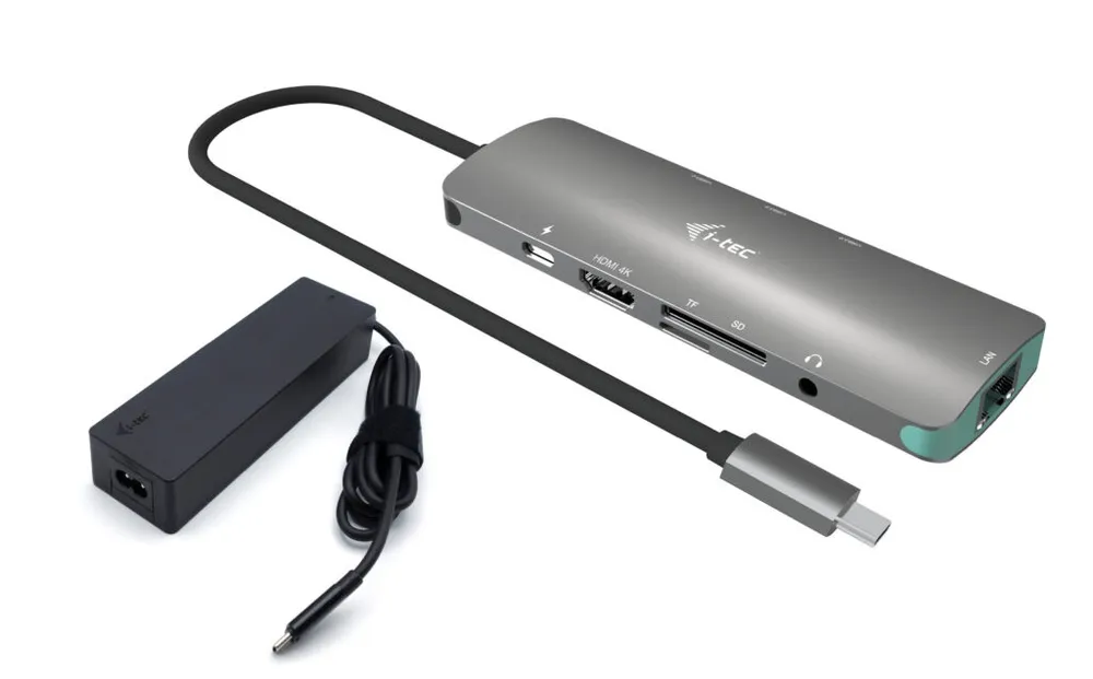 Dockingstation I-Tec USB-C Metal Nano 4K HDMI LAN Power Delivery 100W Grau
