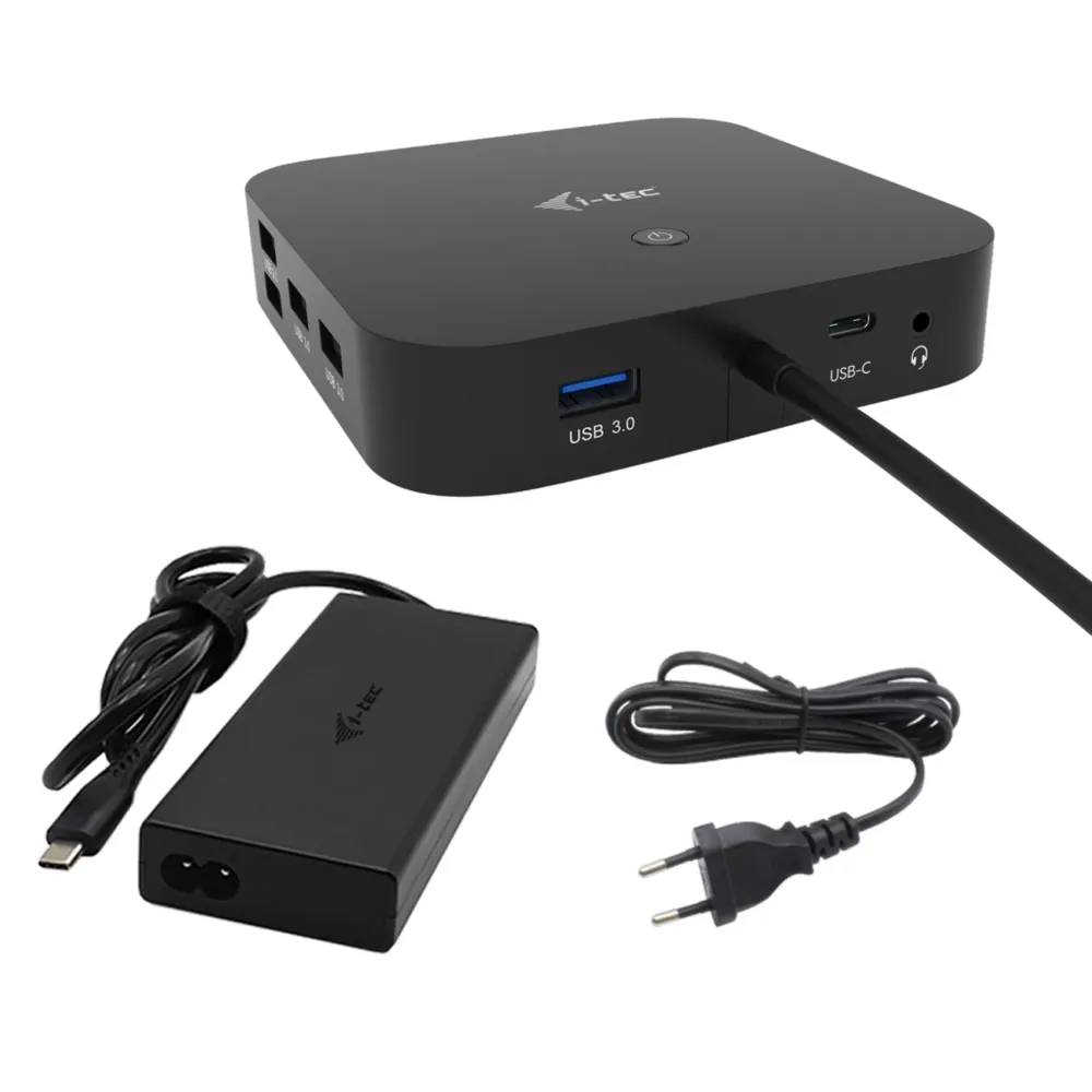 Dockingstation i-tec USB-C Dreifach-Display 4K 100W HDMI/DP Ethernet Schwarz