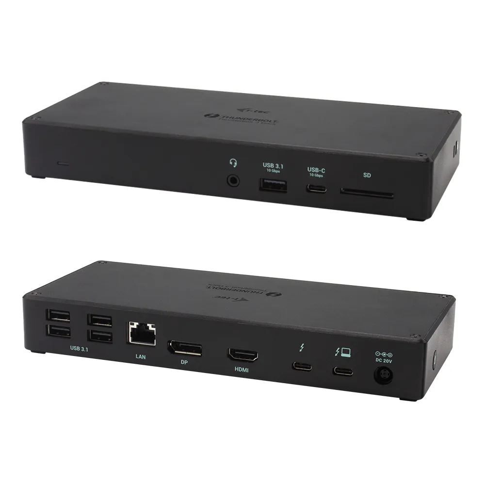 Dockingstation i-tec Thunderbolt 3 3x Display 96W USB-C HDMI DP Ethernet Dockingstation i-tec Thunderbolt 3 3x Display 96W USB-C HDMI DP Ethernet