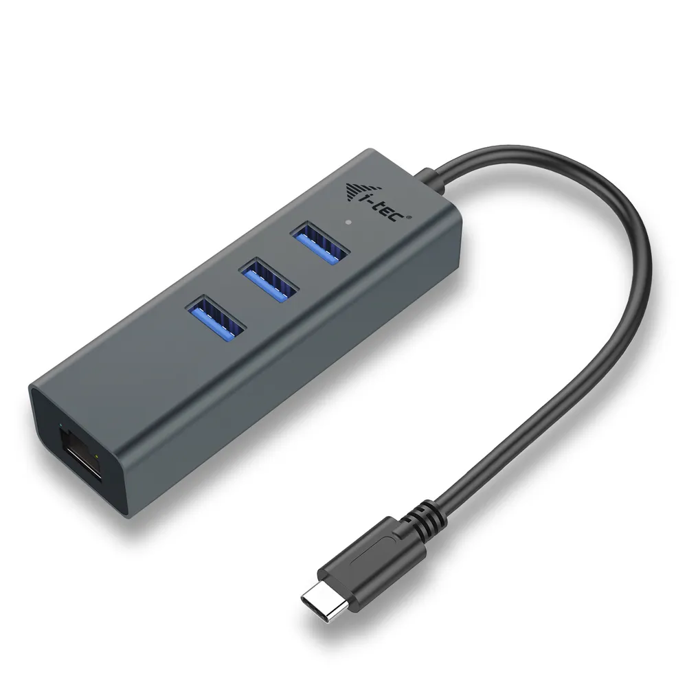 i-tec USB-Hub | c31metalg3hub | RJ-45 - USB-C 3.0 [Stecker]
