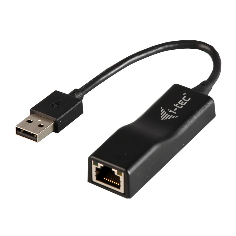 USB 2.0 Fast Ethernet Adapter i-tec Advance 100 Mbit/s Compact Schwarz