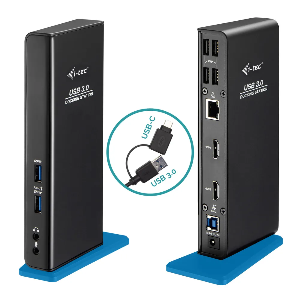 i-tec USB-A/USB-C Dual HDMI Dockingstation