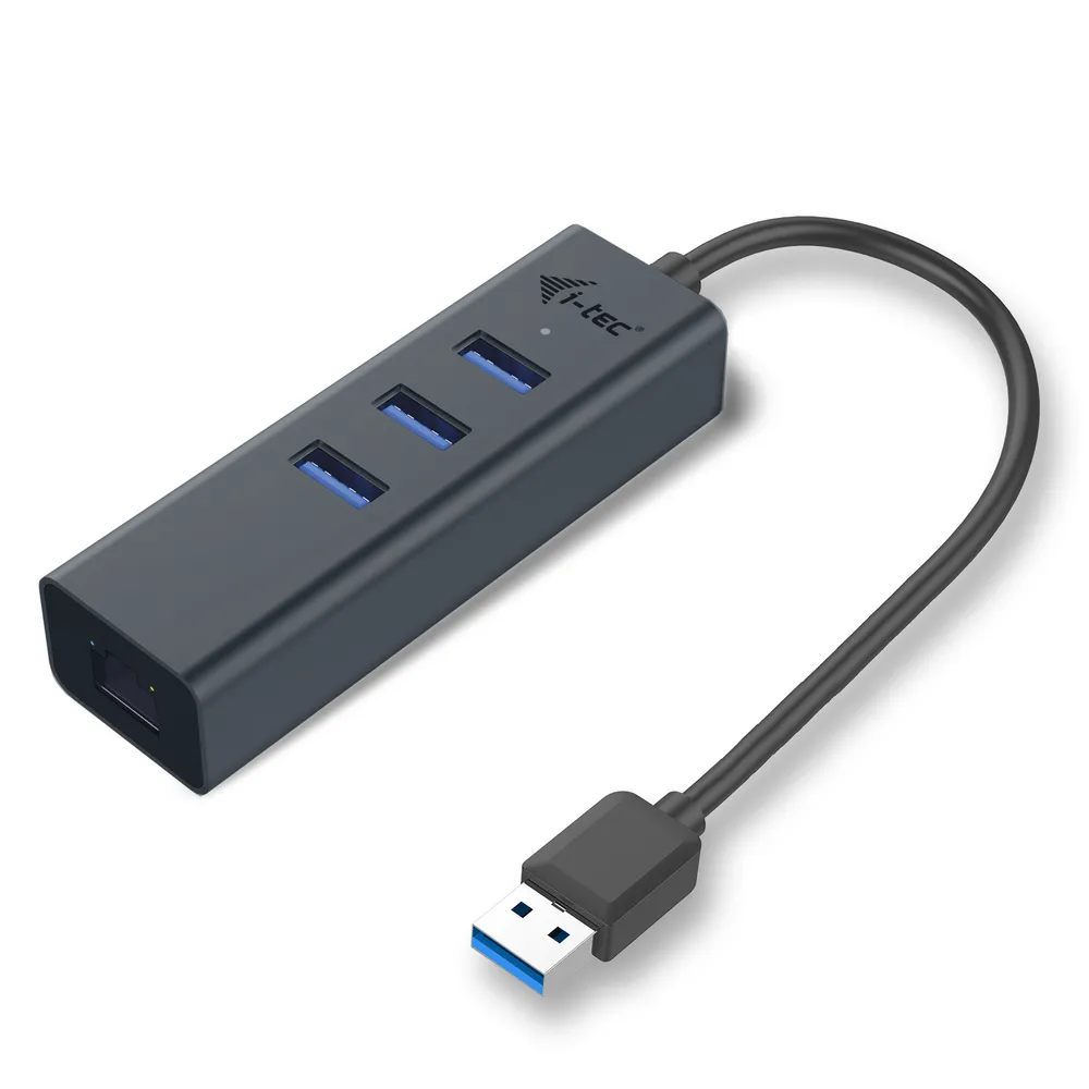 i-tec Metal U3METALG3HUB Schnittstellen-Hub USB 3.2 Gen 1 (3.1 Gen 1) Type-A 5000 Mbit/s Grau