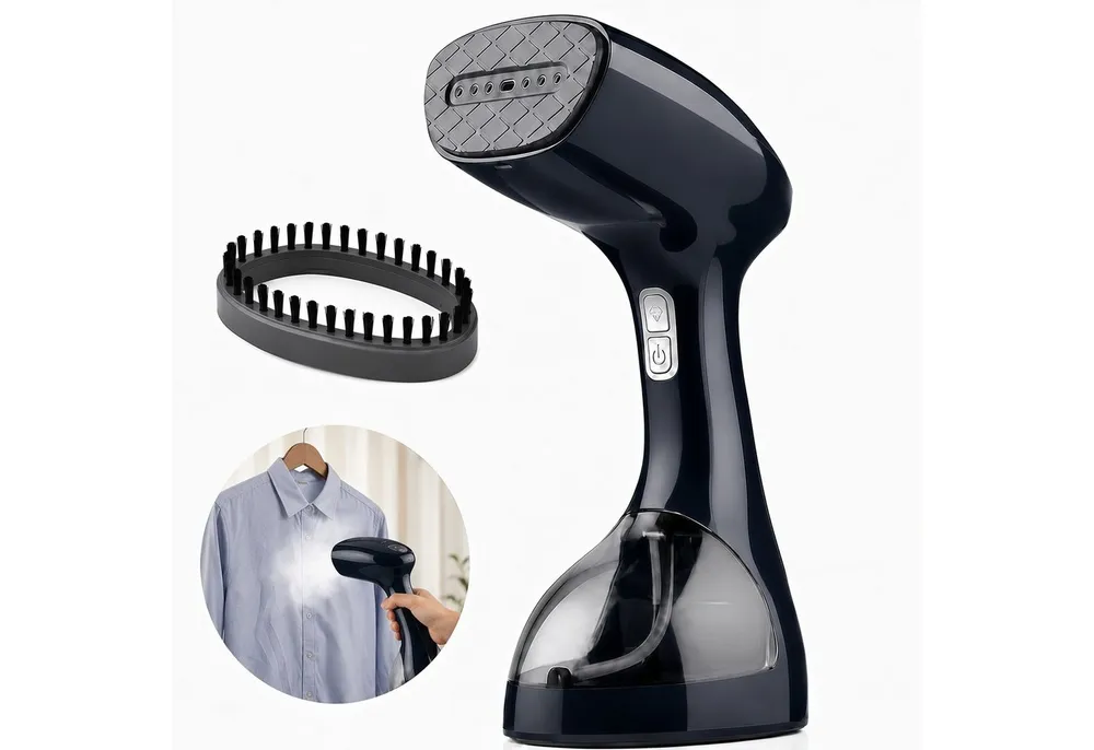 ibettertec Dampfglätter Dampfbügeleisen 2000-2500W Hand-Dampfglätter mit 3 Dampfstufen, 2000 W, 265 ML Wassertank, Keramik-Dampfplatte, Reise-Dampfbürste für Kleidung