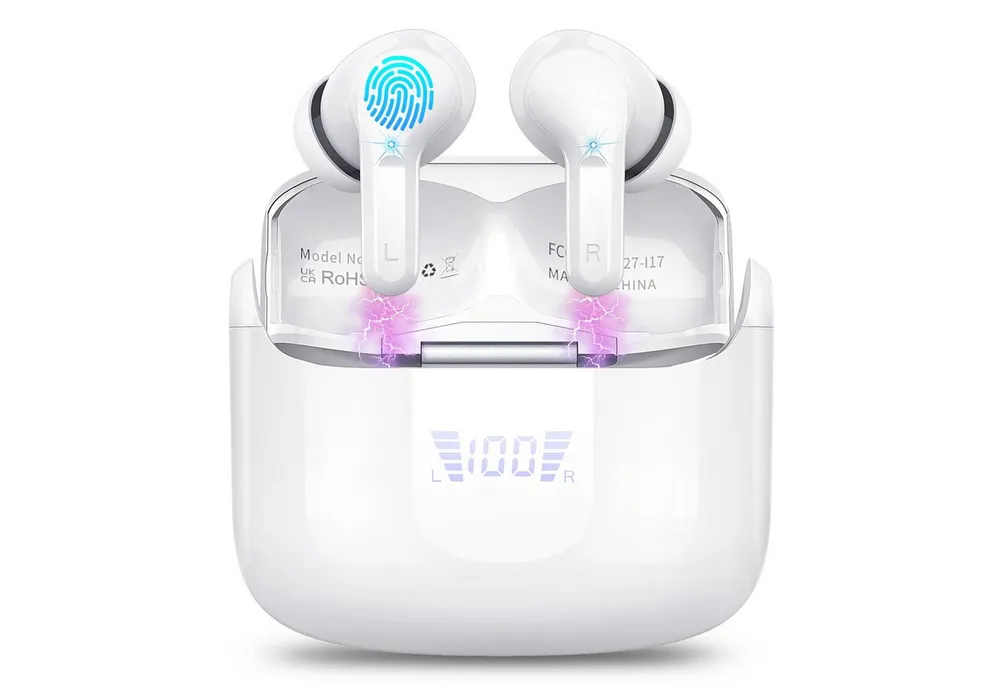 ibettertec In Ear Kopfhörer,Bluetooth Kopfhörer,2026 Kopfhörer Kabellos In-Ear-Kopfhörer (4 ENC Noise Cancelling Mics, IP-X7 Wasserdicht Headphones Sport, 3g USB-C in Ear Ohrhörer)