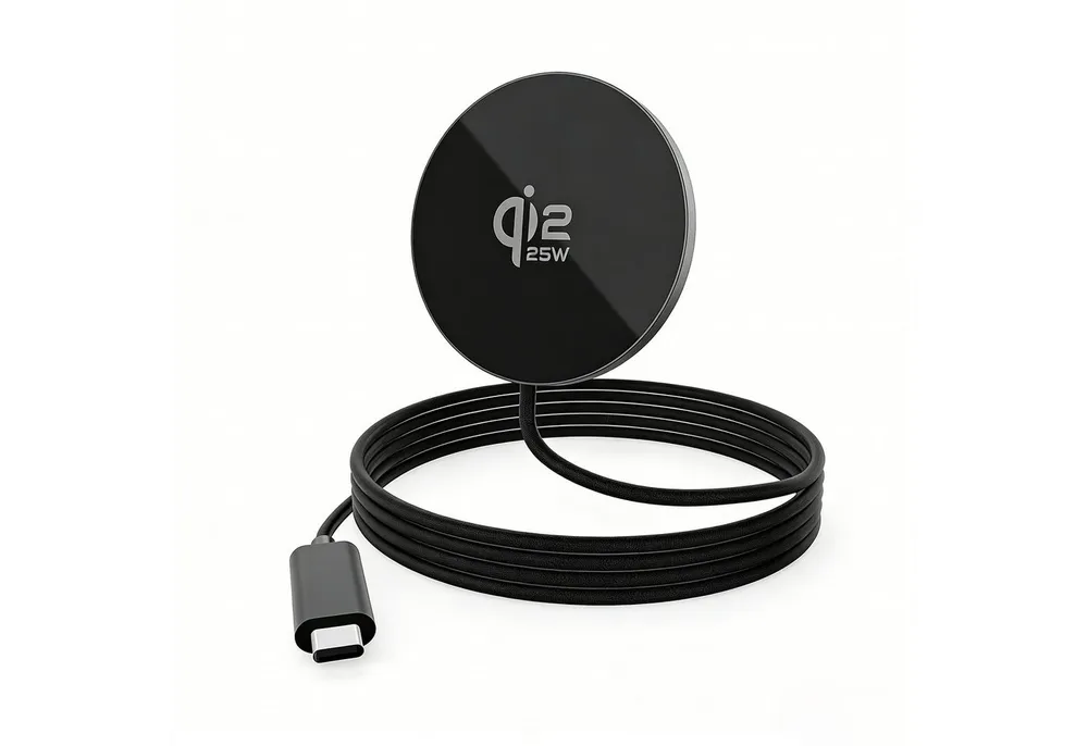 ibettertec Magnetisches Schnellladegerät 25W Qi-Ladegerät Fast Wireless Charger Induktions-Ladegerät (Induktive Ladestation Kompatibel mit, iPhone 16/16 Plus/16 Pro/16 Pro Max / iPhone 17/17 Pro/17 Pro Max, Kabelloses Induktionsladegerät, Schnelles Kabelloses Ladepad)