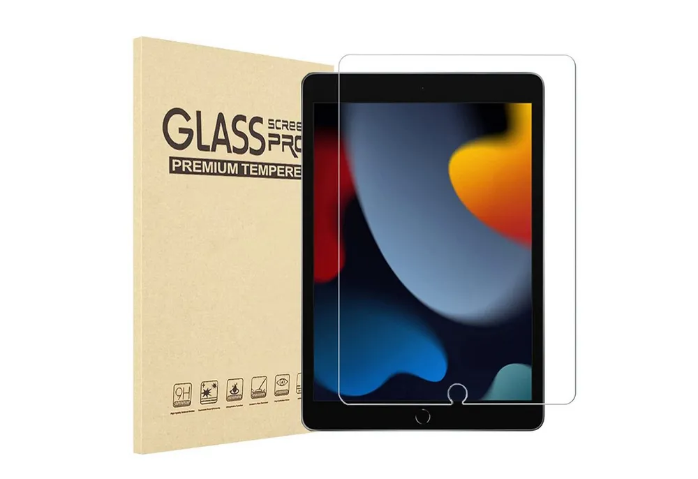 ibettertec Schutzfolie Panzerglas für iPad 9./8./7. Generation 10,2 Zoll Schutzfolie, (Displayschutz Schutzfolie Kompatibel mit iPad 10,2 (iPad 2021/2020/2019), iPad Air 3, iPad Pro 10,5 Zoll), 9H Härte 2.5D[Hohe Auflösung][Anti-Bläschen][Anti-Kratzen]