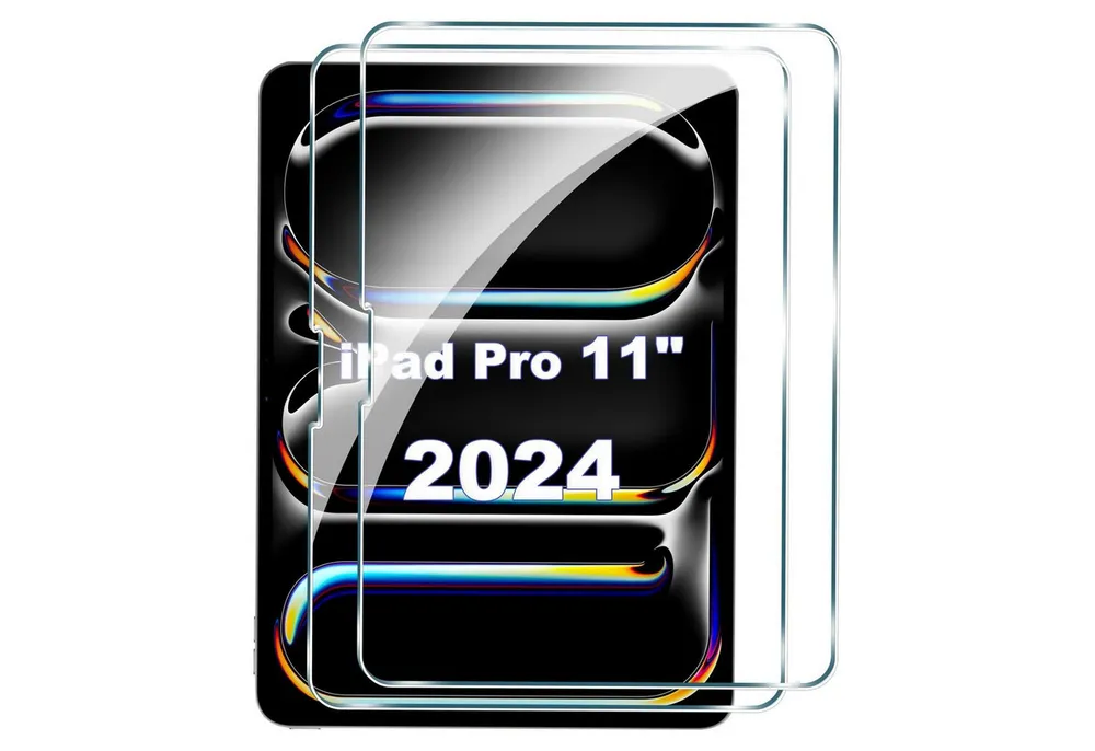 ibettertec Schutzfolie Panzerglas für iPad Pro 11 Zoll M502025 M4 2024 Schutzfolie, (Displayschutz Kompatibel mit iPad Pro 11 Zoll M4 (2024), Modelle A2837/A2836/A3006), 9H Härte 2.5D[Hohe Auflösung][Anti-Bläschen][Anti-Kratzen]