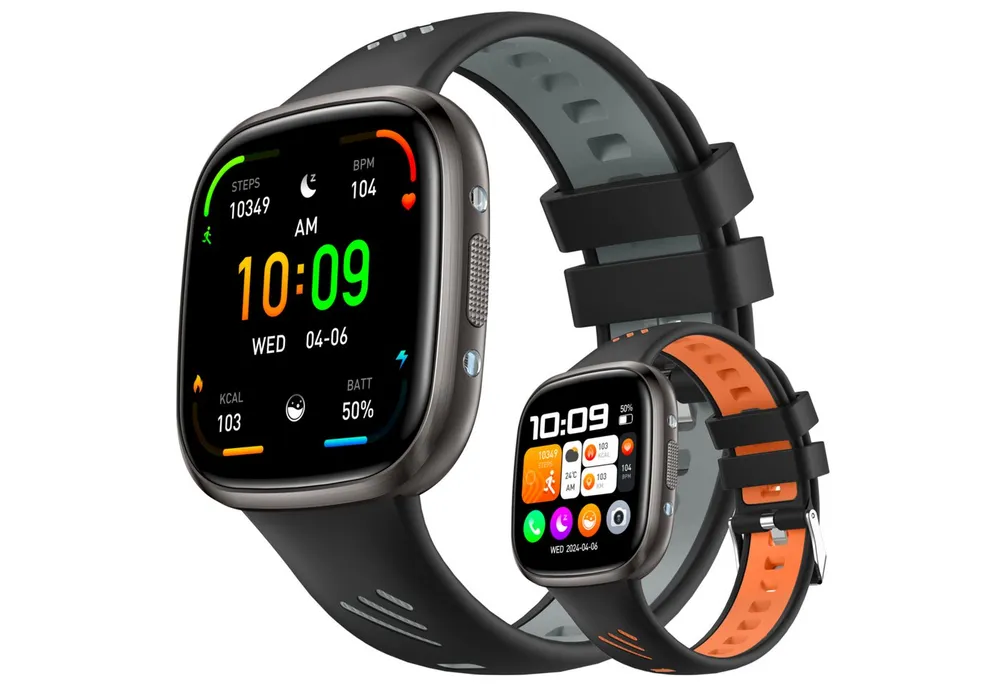 ibettertec Smartwatch Damen Herren, 1,72" HD Touch Fitnessuhr mit Telefonfunktion Smartwatch Smart Watch Fitness Tracker Uhr mit Pulsmesser, Schlafmonitor Schrittzähler Musiksteuerung,Sportmodi, Aktivitätstracker, IP68 Wasserdicht Sportuhr für iOS Android