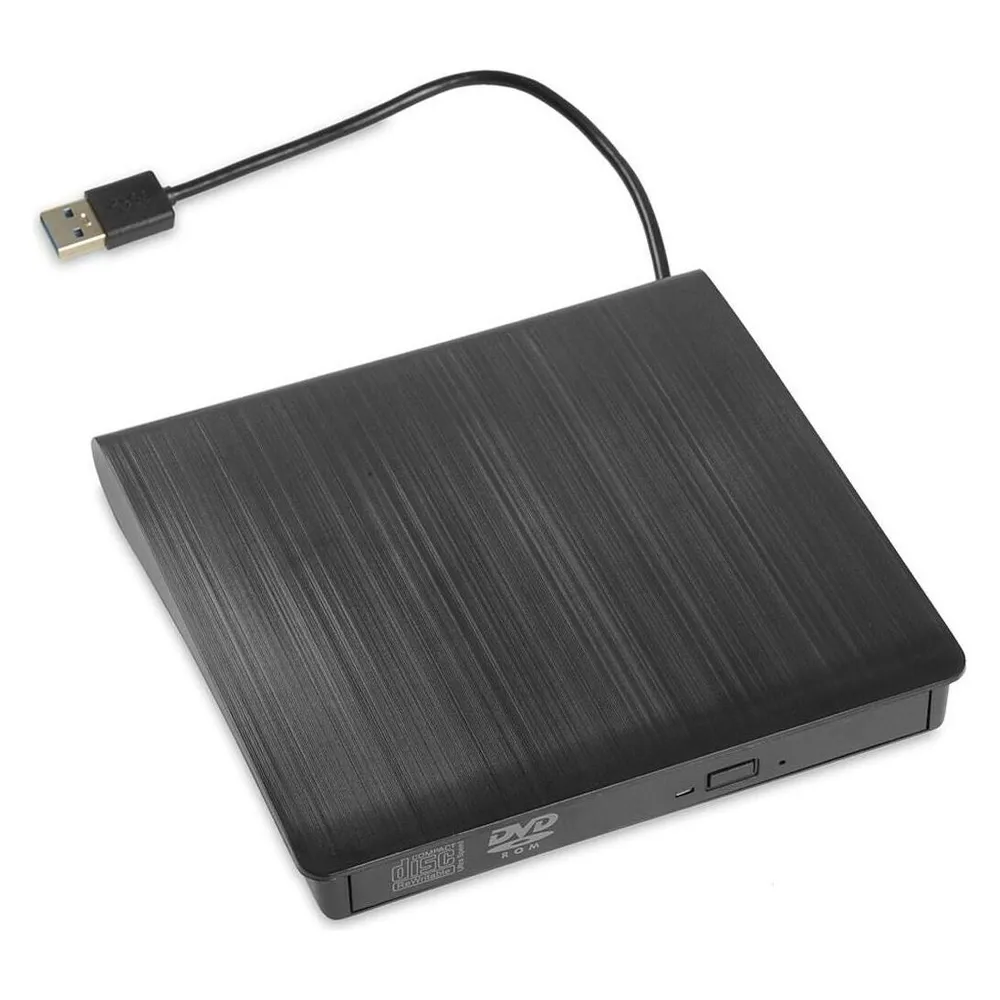 Externes DVD-ROM Laufwerk iBox IED02 USB 3.2 Black 24x für PC und Notebook