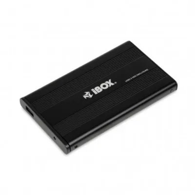 Festplattengehäuse iBox HD-01 2,5 Zoll SATA USB 2.0 Metall Schwarz