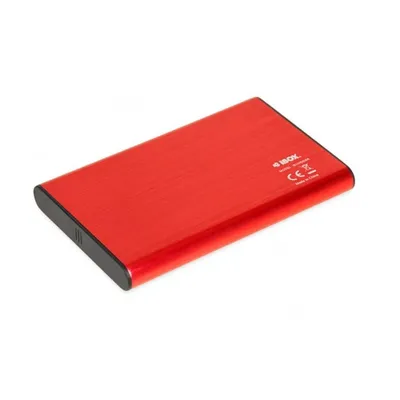Festplattengehäuse iBox HD-05 2.5 Zoll SATA III Rot USB 3.2 Micro-USB B