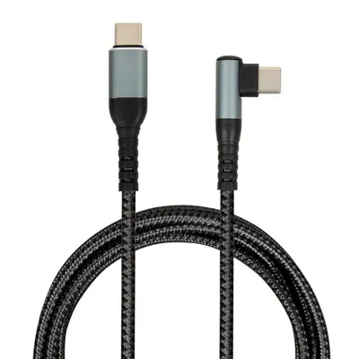 Kabel iBox IKUTC100 USB-C zu USB-C 2m Geflochten Schwarz Schnellladung