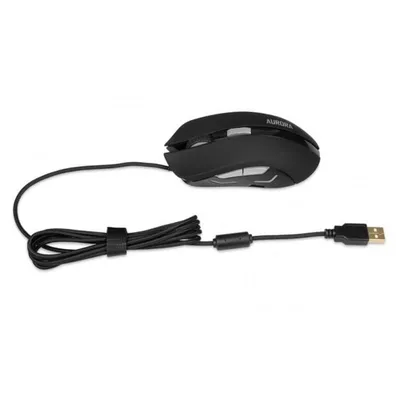 Maus Ibox Aurora A-1 USB Typ-A 2400DPI Schwarz LED 6 Tasten
