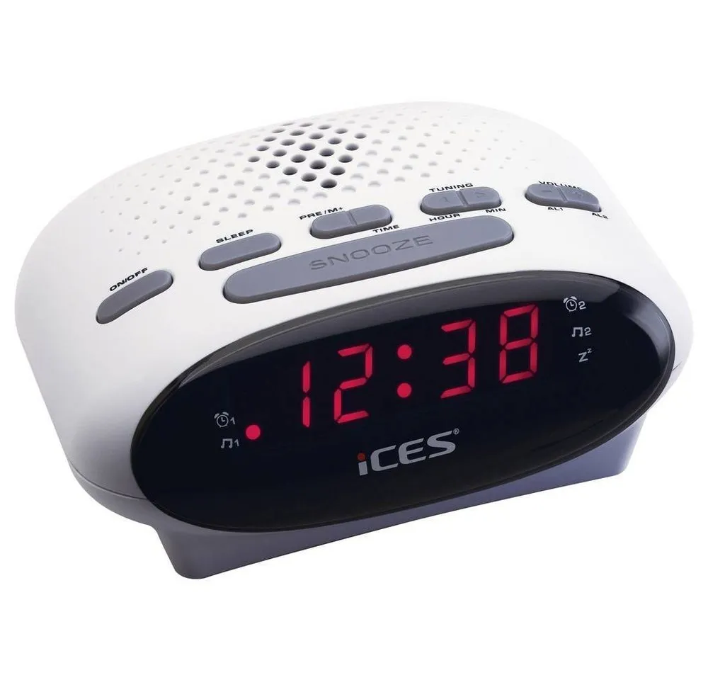 ICES Radiowecker ICR-210 white Radio
