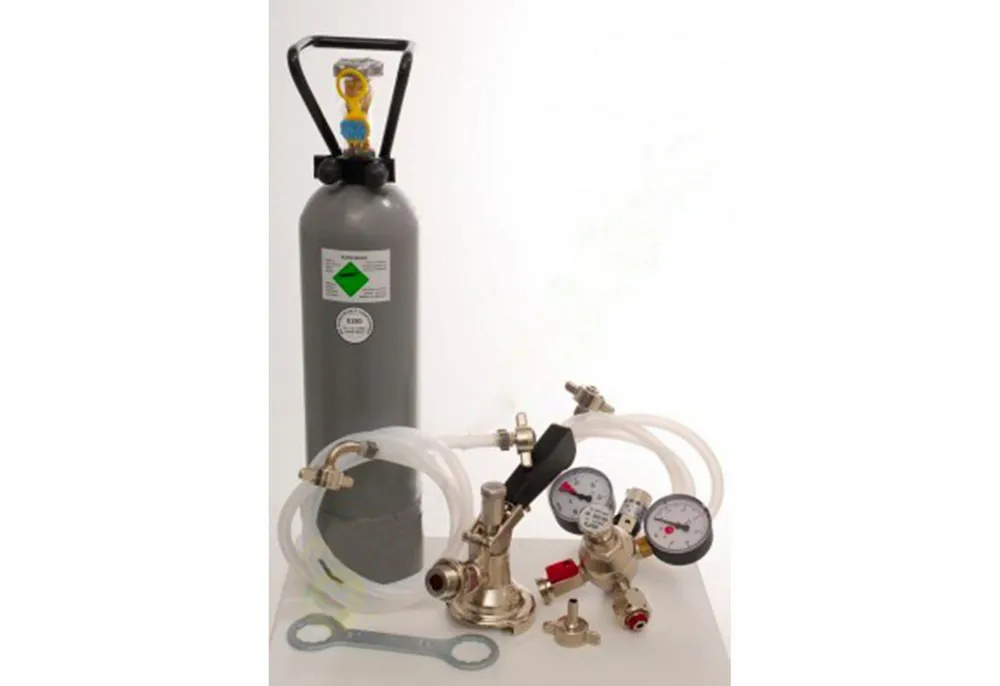 ich-zapfe Bierzapfanlage Zubehörpaket für Pygmy 1-leitig mit Flach Fitting ohne Co2 Flasche