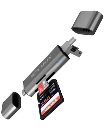 Kartenleser ICY BOX IB-CR200-C MicroSD/SD USB 2.0 480 Mbit/s Schwarz