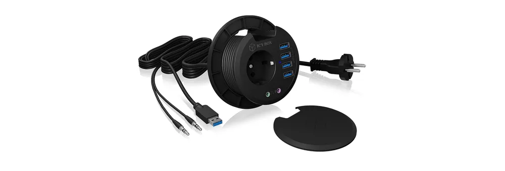 Hub ICY BOX 4 Ports USB 3.2 Gen 1 Modell IB-HUB1430 Tischformat