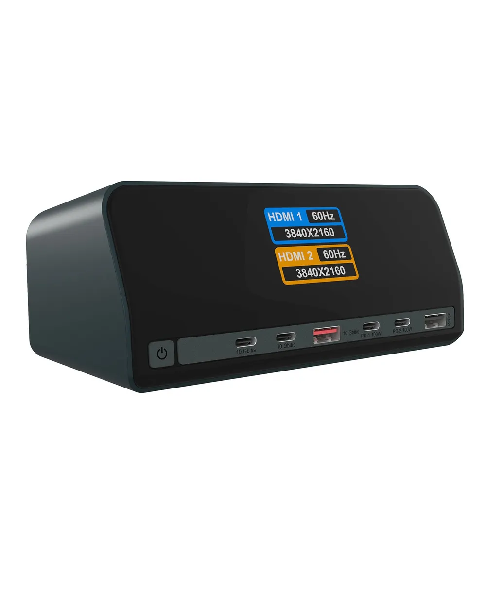 Laptop-Stand Icy Box Heart Dock 2300 USB-C 100W HDMI 4K