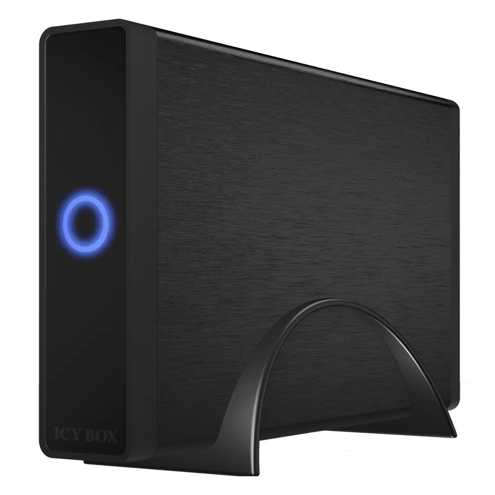 Icy Box Gehäuse für 1x HDD mit LED Ring, IB-377-C31