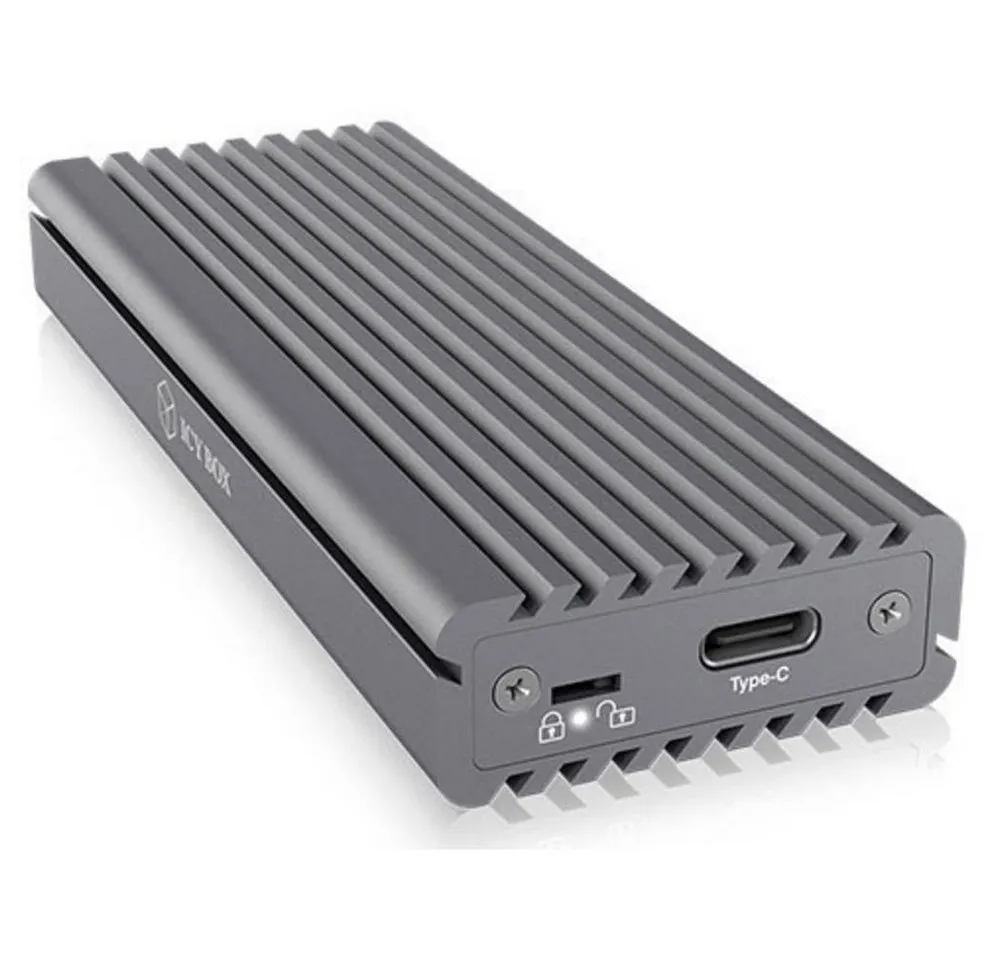 ICY BOX Festplatten-Gehäuse M.2 NVMe SSD Gehäuse mit Schreibschutz IB-1817M-C31 USB 60509, Schreibschutzschalter