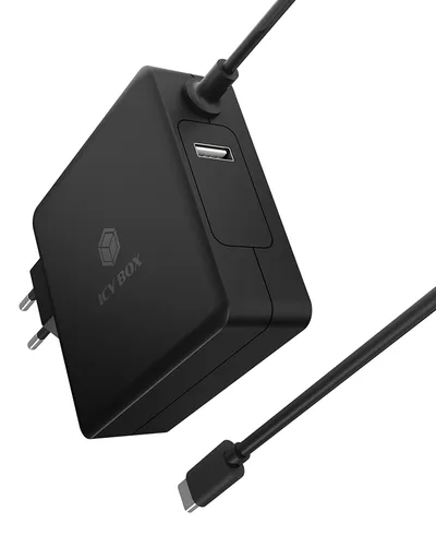 Ladegerät ICY BOX IB-PS101-PD USB-C 90W Schwarz