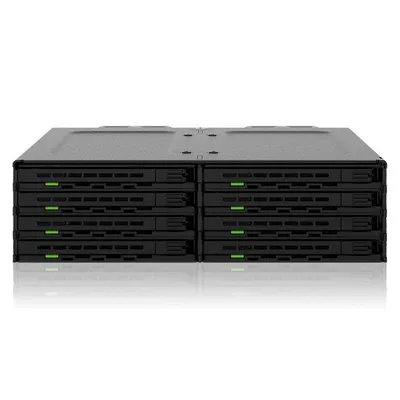 Festplattengehäuse ICY DOCK MB038SP-B 8x 2,5 Zoll SAS/SATA Lüfter Kunststoff