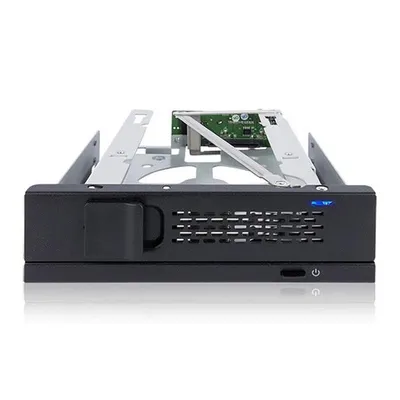 Festplattenrahmen ICY DOCK MB171SP-1B 3,5" SAS/SATA für 5,25"-Schacht, Metall