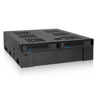 Speichereinheit Icy Dock MB322SP-B Schwarz Metall 7,9.5 mm 6 Gbit/s