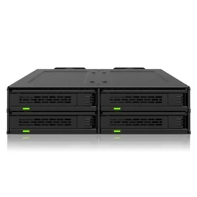 Wechselrahmen ICY DOCK MB324V4P-B ExpressCage 4x NVMe SSD PCIe 4.0 U.2/U.3 SlimSAS Metall