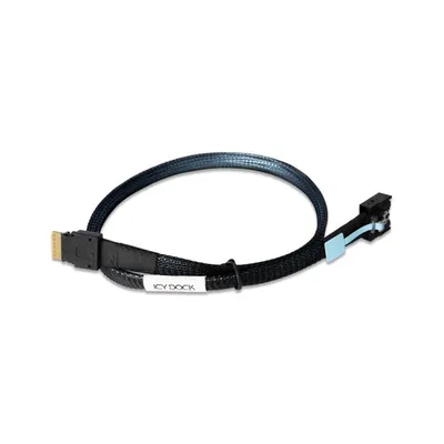 Kabel Icy Dock MB403L-B SlimSAS auf MCIO 50 cm Schwarz