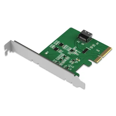 Adapter ICY DOCK MB408A5 PCIe 5.0 x4 zu MCIO 4i mit Redriver