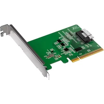 Adapter Icy Dock slimSAS 8i auf PCIe 4.0 x8 mit Empfänger